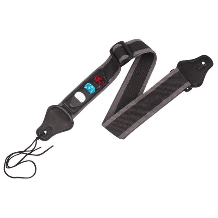 Nylon Guitar Strap with Pick Holder