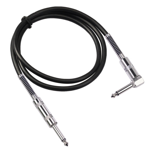 6.35mm Angled Guitar Cable — Straight to Right-Angle