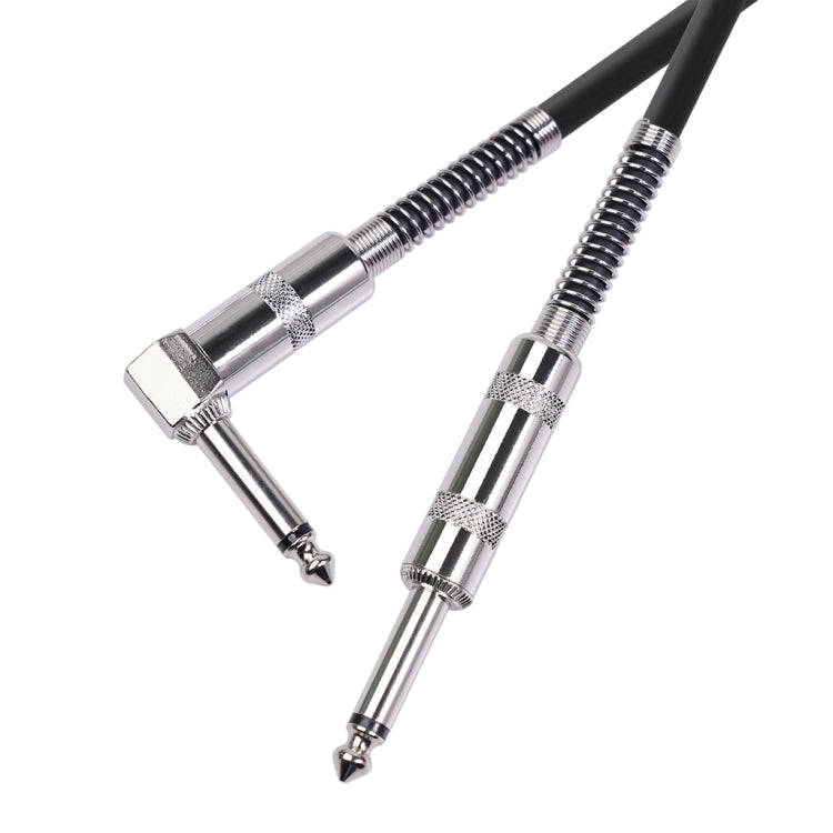 6.35mm Angled Guitar Cable — Straight to Right-Angle