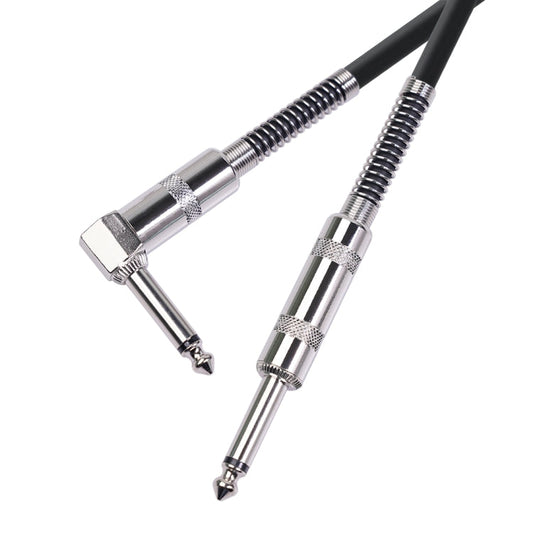 6.35mm Angled Guitar Cable — Straight to Right-Angle