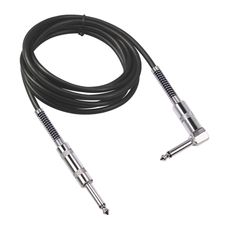 6.35mm Angled Guitar Cable — Straight to Right-Angle