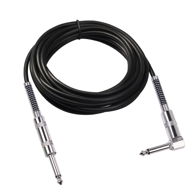 6.35mm Angled Guitar Cable — Straight to Right-Angle