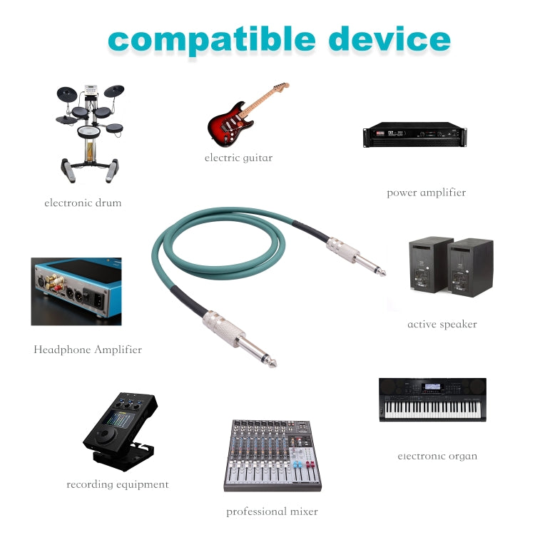 6.35mm Mono Guitar Instrument Cable